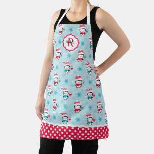 Tablier Apron de Motif de pingouin de Noël pour enfants Mo