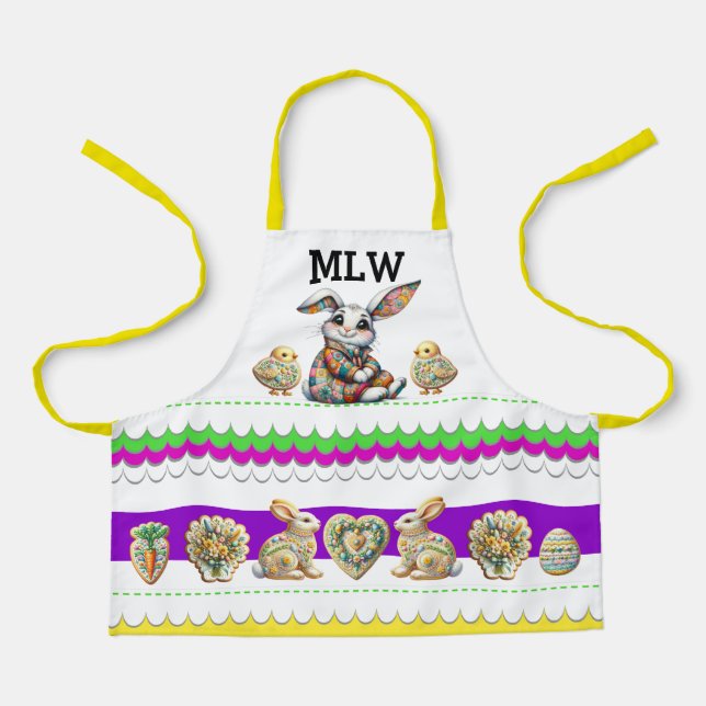 Tablier Apron de Pâques de l'enfant adorable (Recto)