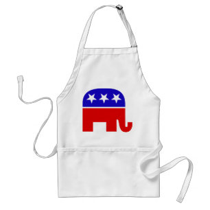 Tablier Apron des éléphants républicains