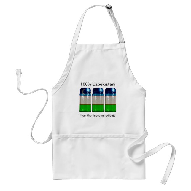 Tablier Apron d'Ouzbékistan Drapeau Jars (Devant)