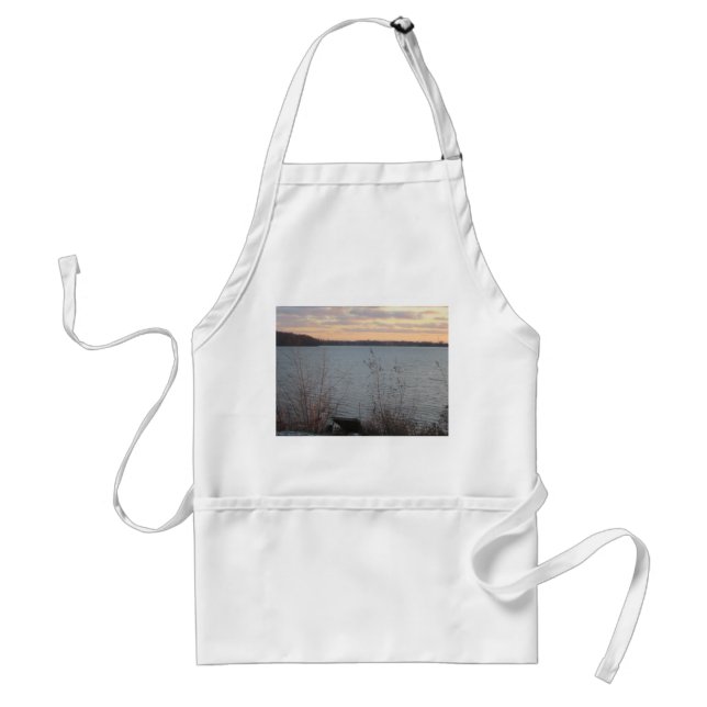 Tablier Apron du coucher du soleil sur le lac Shore (Devant)