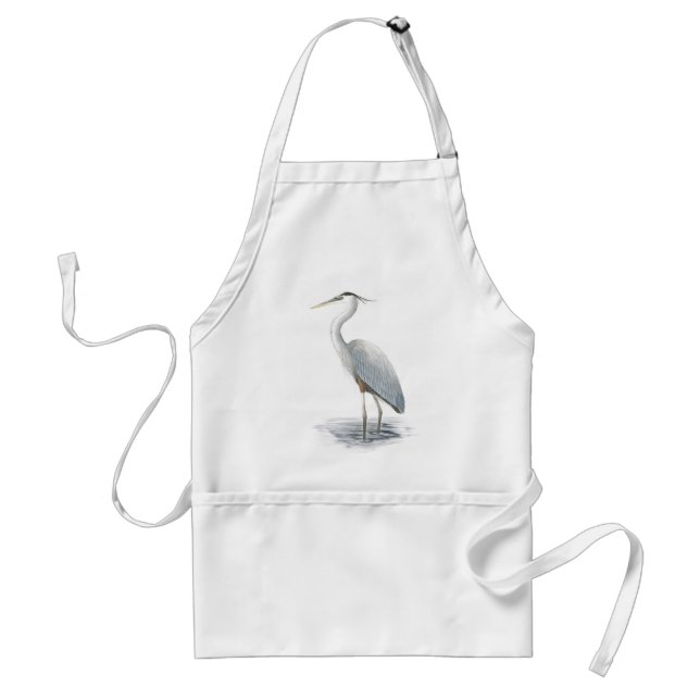 Tablier Apron du Grand Héron bleu (Devant)
