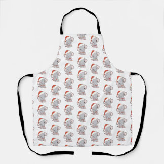 Tablier Apron Eléphant de Noël