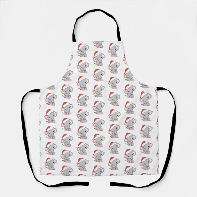 Tablier Apron Eléphant de Noël (Recto)