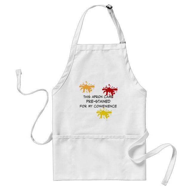 TABLIER APRON EST VENU PRÉ-STAINÉ (Devant)