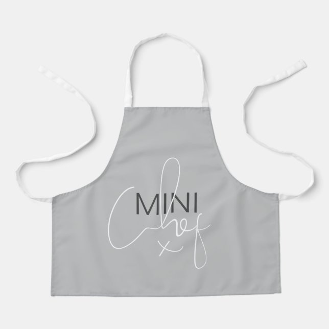 Tablier Apron Gris Mini Chef (Recto)