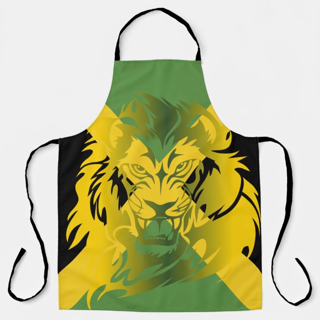 Tablier Apron Lion jamaïcain (Recto)