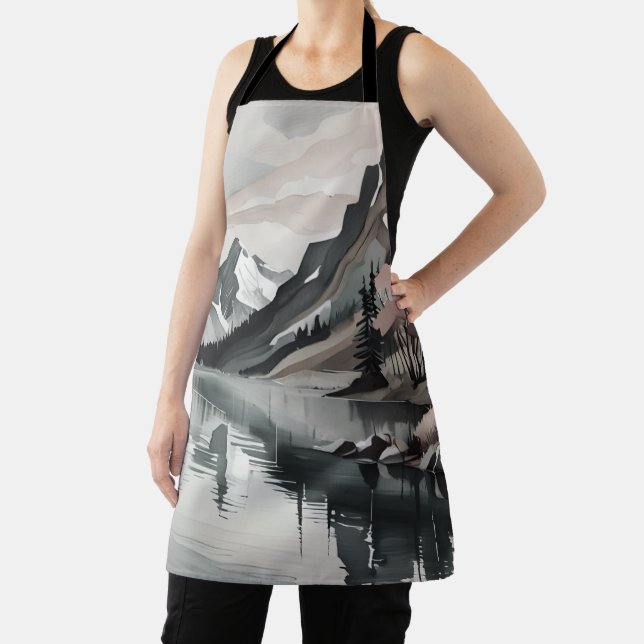 Tablier Apron M TEE Mountain Lake Graphique de scène (Insitu)