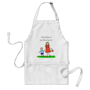 Tablier Apron maman et moi (Noms Customisés)
