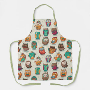 Tablier Apron Motif Cute Owl