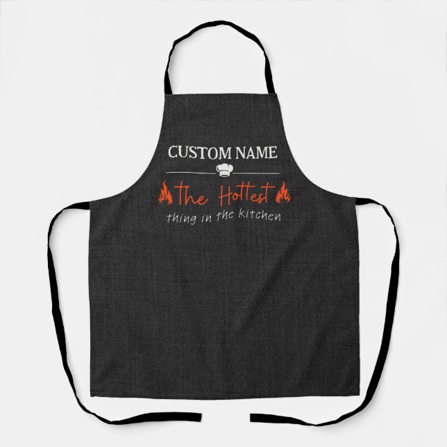 Tablier Apron personnalisable la chose la plus chaude dans (Recto)