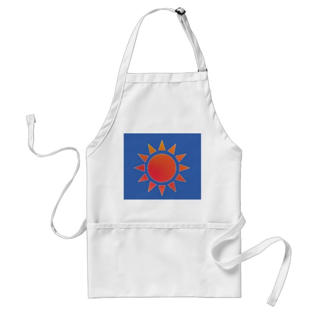 Tablier Apron rouge orange (Devant)