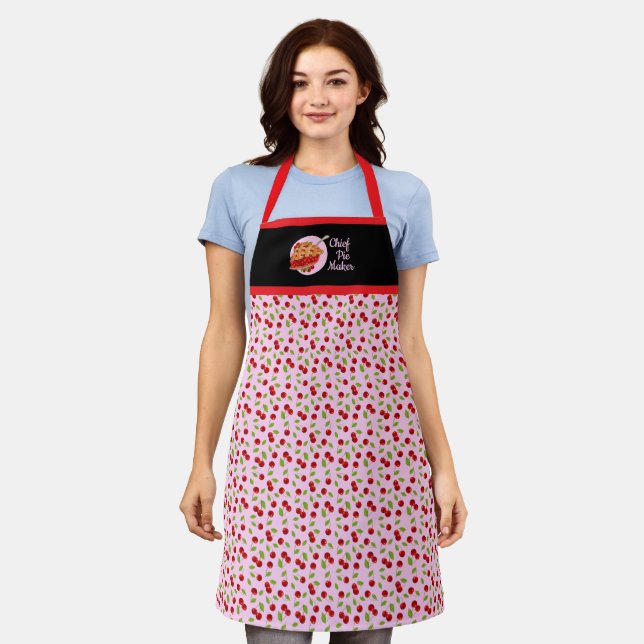 Tablier Apron très Cherry Retro (Porté)