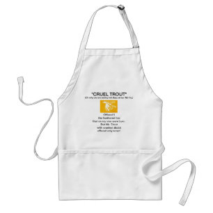 Tablier Apron "Truite mousseuse jaune moyenne"