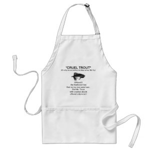 Tablier Apron "Truite noire Matuka-Cruel"