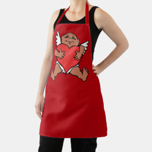 Tablier Aprons d'Amour Cupidé Aprons de Baisers de Saint V