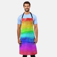 Aquarelle Abstraite Peint Rayures arc-en-ciel