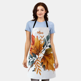 Tablier Aquarelle Automne Couleurs Feuilles