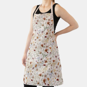 Tablier Aquarelle Boho motif floral