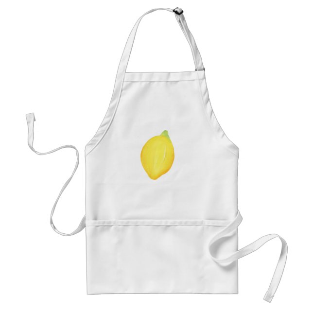 Tablier Aquarelle Citron Adulte Apron (Devant)
