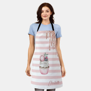 Tablier Aquarelle Cupcake, Parties scintillant Drives, Ban