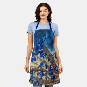 Tablier Aquarelle de l'arbre décorée de nazars