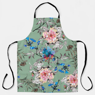 Tablier Aquarelle main dessinée sans couture motif avec be