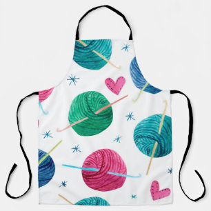 Tablier Aquarelle motif sans couture avec des boules color