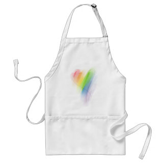 Tablier Aquarelle Rainbow Heart