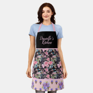 Tablier Aquarelle Rose Vintage rose Roses personnalisable