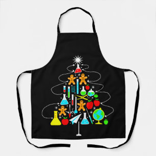 Tablier Arbre de Noël Professeur de Sciences Chimie École