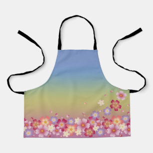 Tablier Arc-en-ciel mixte Sakura Blossoms Kimono Style