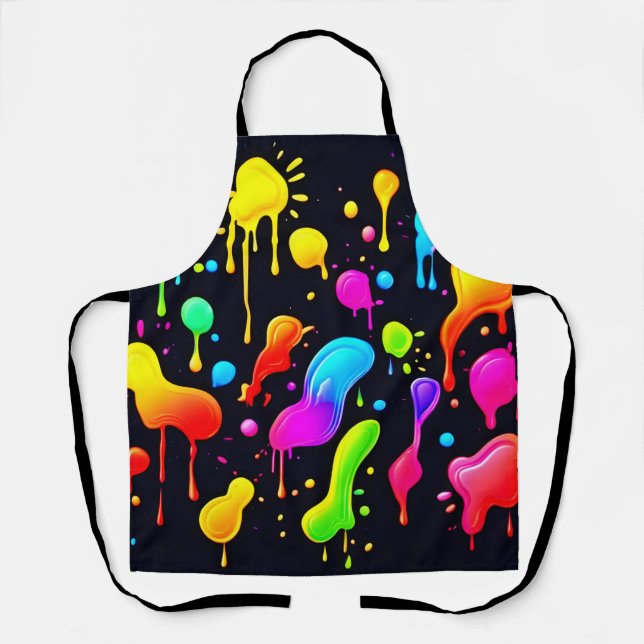 Tablier Arc-en-ciel Peinture (Recto)