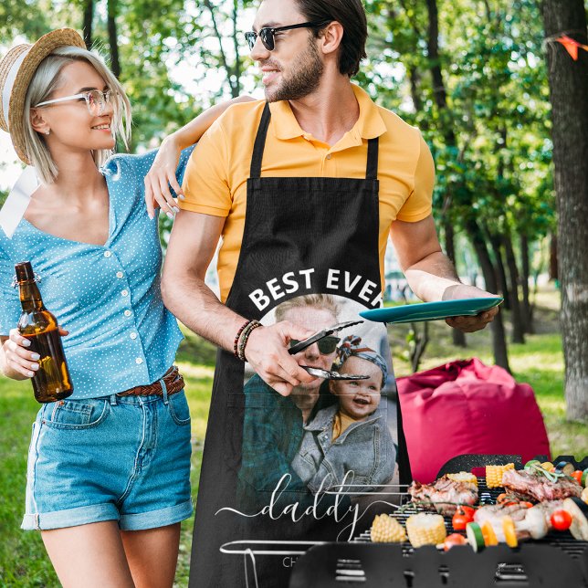 Tablier Arche photo moderne | Meilleur papa Apron (Créateur téléchargé)