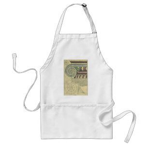 Tablier Architecture vintage ; Capital Volute par Vignola