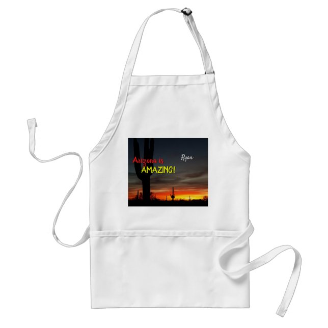 Tablier "Arizona is Amazing !" Cactus Sunset Sonoran (Devant)