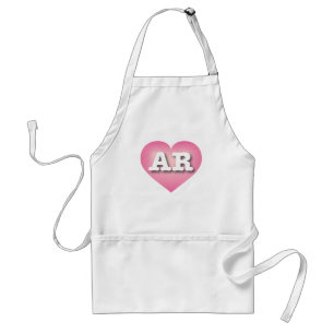 Tablier Arkansas Pink Fade Heart - I love AR
