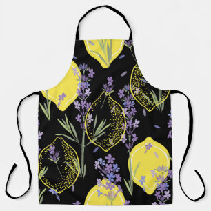 Tablier Arrière - plan floral avec fleurs de lavande dessi