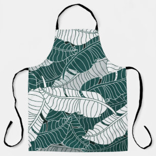 Tablier Arrière - plan Motif Feuille vintage