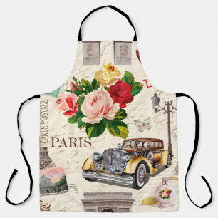 Tablier Arrière - plan vintage Paris sans soucis avec voit