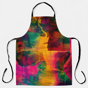 Tablier art coloré abstrait papier vif fond d'art,