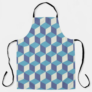 Tablier Art de cube Vintage motif sans couture, buste abst