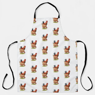Tablier Art de poulet et de coq, volaille, animaux de ferm