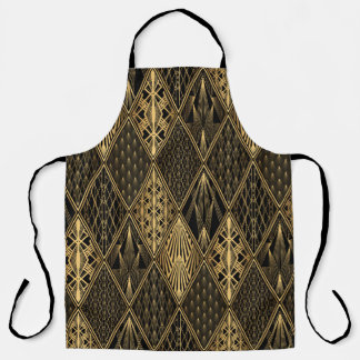 Tablier Art Déco Black Gold Elegance