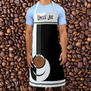 Tablier Art Déco vintage, Coupe de Café à la vapeur