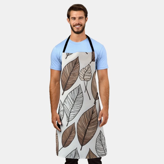 Tablier Art feuille Boho (Porté)