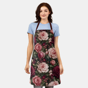 Tablier Art floral de rose de jardin de luxe