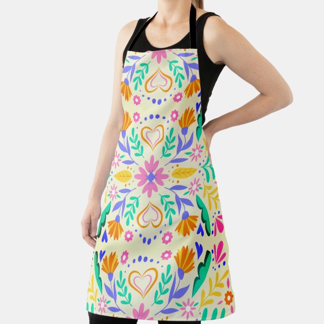 Tablier Art Floral Mexicain (Insitu)