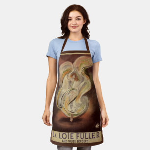 Tablier Art Nouveau vintage, La Loie Fuller Danseur Modern