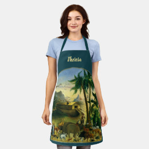 Tablier Art populaire victorien vintage, Arche de Noé par 